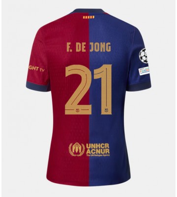 Barcelona Frenkie de Jong #21 Replika Hjemmebanetrøje 2024-25 Kortærmet